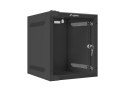 Szafa jednosekcyjna Lanberg WF10-2306-10B (6U; 329mm / 280mm / 310 mm; wisząca; Szklane; 10"; kolor czarny) Lanberg