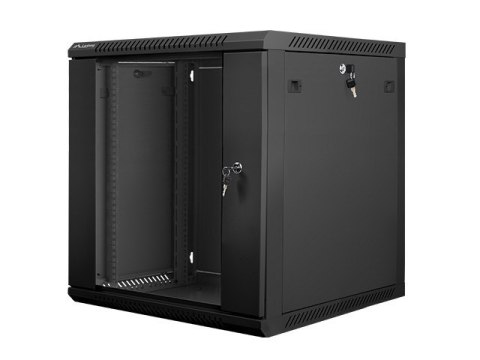 Szafa rack Lanberg WF01-6612-10B (12U; 635mm / 600mm / 600 mm; wisząca; Szklane; 19''; kolor czarny) Lanberg Szafa rack Lanberg WF01-6612-10B (12U; 635mm / 600mm / 600 mm; wisząca; Szklane; 19''; kolor czarny) Lanberg