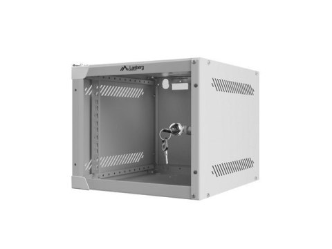 Szafa rack Lanberg WF10-2304-10S (4U; 240mm / 280mm / 310 mm; wisząca; Szklane; 10"; kolor szary) Lanberg Szafa rack Lanberg WF10-2304-10S (4U; 240mm / 280mm / 310 mm; wisząca; Szklane; 10"; kolor szary) Lanberg