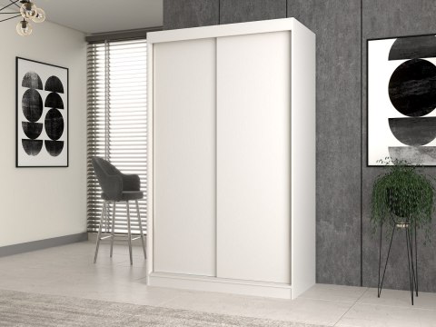 Szafa z drzwiami przesuwnymi IGA 120x61xH200 biel TOP E SHOP Szafa z drzwiami przesuwnymi IGA 120x61xH200 biel TOP E SHOP