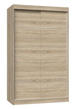 Szafa z drzwiami przesuwnymi i ozdobnymi szprosami IGA 120x61xH200 sonoma TOP E SHOP