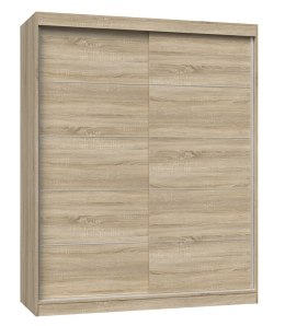 Szafa z drzwiami przesuwnymi i ozdobnymi szprosami IGA 160x61xH200 sonoma TOP E SHOP