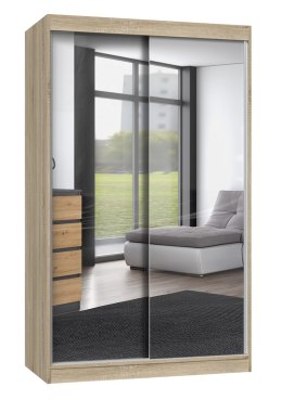Szafa z drzwiami przesuwnymi z 2 lustrami IGA 120x61xH200 sonoma TOP E SHOP