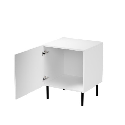 Szafka nocna 2szt. JUNGLE 53,5x40,5x44 biały mat + czarne nóżki Cama MEBLE Szafka nocna 2szt. JUNGLE 53,5x40,5x44 biały mat + czarne nóżki Cama MEBLE
