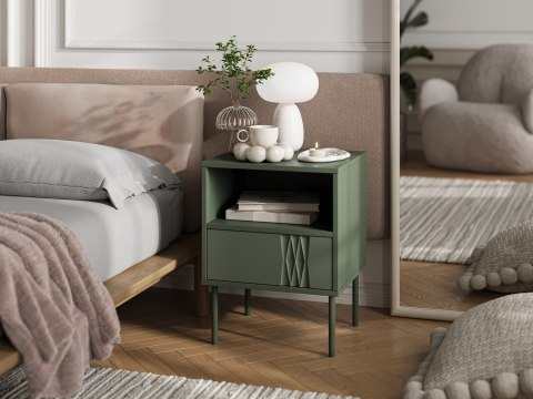 Szafka nocna 2szt TRESSE 44x40x53 zieleń mat Cama MEBLE Szafka nocna 2szt TRESSE 44x40x53 zieleń mat Cama MEBLE