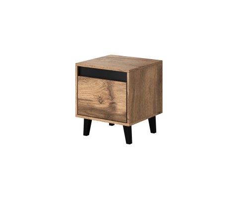 Szafka nocna NORD 2szt. 40x38xH45 dąb wotan/antracyt Cama MEBLE Szafka nocna NORD 2szt. 40x38xH45 dąb wotan/antracyt Cama MEBLE