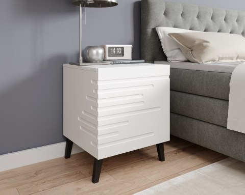 Szafka nocna NOVA 44x40x52 biały mat Cama MEBLE Szafka nocna NOVA 44x40x52 biały mat Cama MEBLE