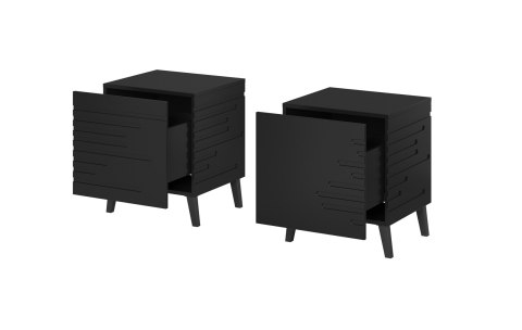 Szafka nocna NOVA 44x40x52 czarny mat Cama MEBLE Szafka nocna NOVA 44x40x52 czarny mat Cama MEBLE