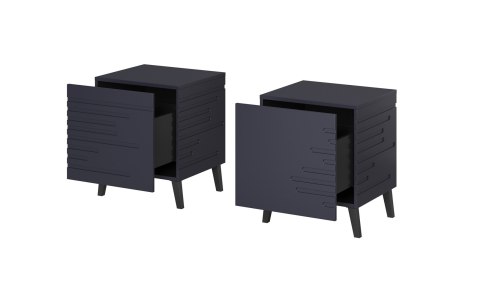 Szafka nocna NOVA 44x40x52 granat mat Cama MEBLE Szafka nocna NOVA 44x40x52 granat mat Cama MEBLE