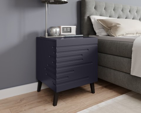 Szafka nocna NOVA 44x40x52 granat mat Cama MEBLE Szafka nocna NOVA 44x40x52 granat mat Cama MEBLE
