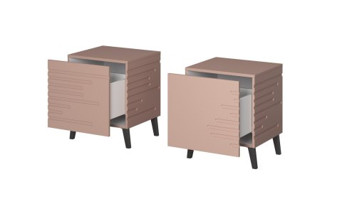 Szafka nocna NOVA 44x40x52 róż mat Cama MEBLE Szafka nocna NOVA 44x40x52 róż mat Cama MEBLE