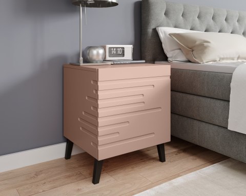 Szafka nocna NOVA 44x40x52 róż mat Cama MEBLE Szafka nocna NOVA 44x40x52 róż mat Cama MEBLE
