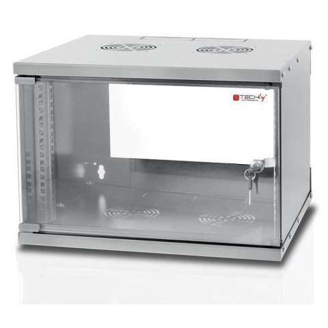 TECHLY SZAFKA WISZĄCA ECO 19 6U/450MM ZMONTOWANA SZARA 022229 TECHly