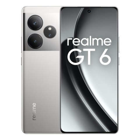 Smartfon realme GT 6 5G 16/512GB Fluid Silver (WYPRZEDAŻ) Realme Smartfon realme GT 6 5G 16/512GB Fluid Silver (WYPRZEDAŻ) Realme