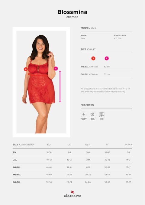 KOSZULKA BLOSSMINA CHEMISE R.4XL-7XL KOSZULKA BLOSSMINA CHEMISE R.4XL-7XL