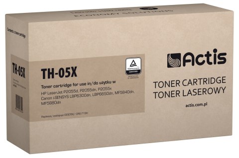 Actis TH-05X Toner (zamiennik HP 05X CE505X, Canon CRG-719H; Standard; 6500 stron; czarny) ACTIS Actis TH-05X Toner (zamiennik HP 05X CE505X, Canon CRG-719H; Standard; 6500 stron; czarny) ACTIS