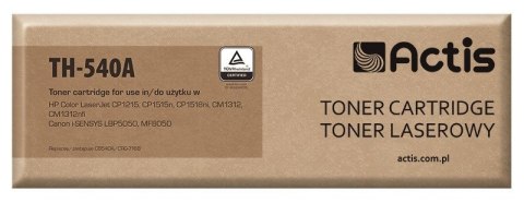 Actis TH-540A Toner (zamiennik HP 125A CB540A, Canon CRG-716B; Standard; 2400 stron; czarny) ACTIS Actis TH-540A Toner (zamiennik HP 125A CB540A, Canon CRG-716B; Standard; 2400 stron; czarny) ACTIS
