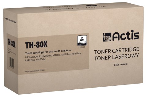 Actis TH-80X Toner (zamiennik HP 80X CF280X; Standard; 6900 stron; czarny) ACTIS Actis TH-80X Toner (zamiennik HP 80X CF280X; Standard; 6900 stron; czarny) ACTIS