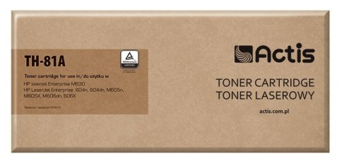 Actis TH-81A Toner (zamiennik HP 81A CF281A; Standard; 10500 stron; czarny) ACTIS Actis TH-81A Toner (zamiennik HP 81A CF281A; Standard; 10500 stron; czarny) ACTIS