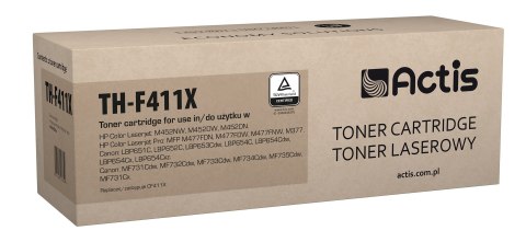 Actis TH-F411X Toner (zamiennik HP 410X CF411X; Standard; 5000 stron; niebieski) ACTIS Actis TH-F411X Toner (zamiennik HP 410X CF411X; Standard; 5000 stron; niebieski) ACTIS