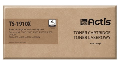 Actis TS-1910X Toner (zamiennik Samsung MLT-D1052L; Standard; 2500 stron; czarny) ACTIS Actis TS-1910X Toner (zamiennik Samsung MLT-D1052L; Standard; 2500 stron; czarny) ACTIS