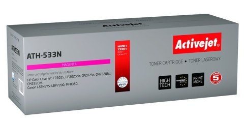 Activejet ATH-533N Toner (zamiennik HP 304A CC533A, Canon CRG-718M; Supreme; 3200 stron; czerwony) Activejet Activejet ATH-533N Toner (zamiennik HP 304A CC533A, Canon CRG-718M; Supreme; 3200 stron; czerwony) Activejet
