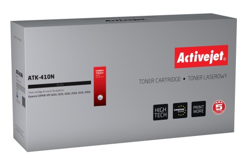 Activejet ATK-410N Toner (zamiennik Kyocera TK-410; Supreme; 15000 stron; czarny) Activejet Activejet ATK-410N Toner (zamiennik Kyocera TK-410; Supreme; 15000 stron; czarny) Activejet
