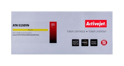 Activejet ATK-5150YN Toner (zamiennik Kyocera TK-5150Y; Supreme; 10000 stron; żółty) Activejet