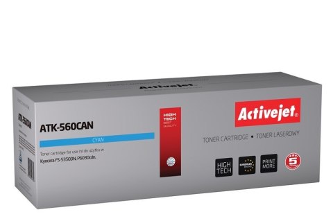Activejet ATK-560CAN Toner (zamiennik Kyocera TK-560C; Premium; 10000 stron; niebieski) Activejet Activejet ATK-560CAN Toner (zamiennik Kyocera TK-560C; Premium; 10000 stron; niebieski) Activejet