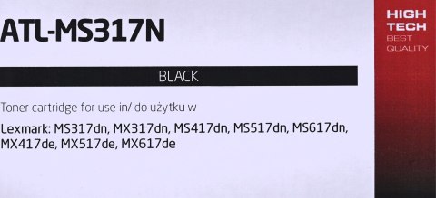 Activejet ATL-MS317N Toner (zamiennik do Lexmark 51B2000, Supreme; 2500 stron; czarny) Activejet Activejet ATL-MS317N Toner (zamiennik do Lexmark 51B2000, Supreme; 2500 stron; czarny) Activejet