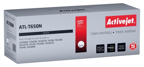 Activejet ATL-T650N Toner (zamiennik LEXMARK T650A11E; Supreme; 7000 stron; czarny) Activejet Activejet ATL-T650N Toner (zamiennik LEXMARK T650A11E; Supreme; 7000 stron; czarny) Activejet
