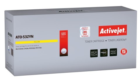 Activejet ATO-532YN Toner (zamiennik OKI 46490401; Supreme; 1500 stron; żółty) Activejet