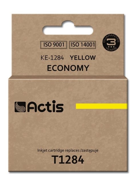 Actis KE-1284 Tusz (zamiennik Epson T1284; Standard; 13 ml; żółty) ACTIS Actis KE-1284 Tusz (zamiennik Epson T1284; Standard; 13 ml; żółty) ACTIS