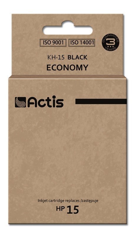 Actis KH-15 Tusz (zamiennik HP 15 C6615N; Standard; 44 ml; czarny) ACTIS Actis KH-15 Tusz (zamiennik HP 15 C6615N; Standard; 44 ml; czarny) ACTIS