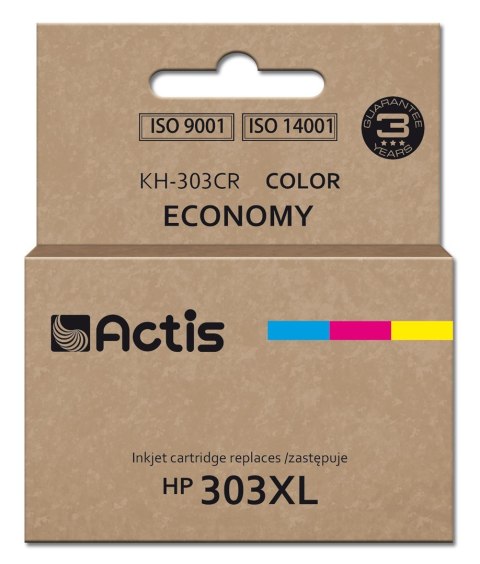 Actis KH-303CR Tusz (zamiennik HP 303XL T6N03AE; Premium; 18ml; 415 stron; kolorowy) ACTIS Actis KH-303CR Tusz (zamiennik HP 303XL T6N03AE; Premium; 18ml; 415 stron; kolorowy) ACTIS