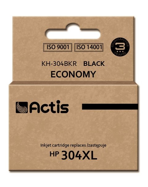 Actis KH-304BKR Tusz (zamiennik HP 304XL N9K08AE; Premium; 20 ml; czarny) ACTIS Actis KH-304BKR Tusz (zamiennik HP 304XL N9K08AE; Premium; 20 ml; czarny) ACTIS
