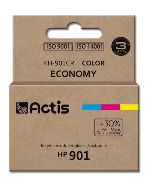 Actis KH-901CR Tusz (zamiennik HP 901 CC656AE; Standard; 18 ml; kolor) ACTIS Actis KH-901CR Tusz (zamiennik HP 901 CC656AE; Standard; 18 ml; kolor) ACTIS
