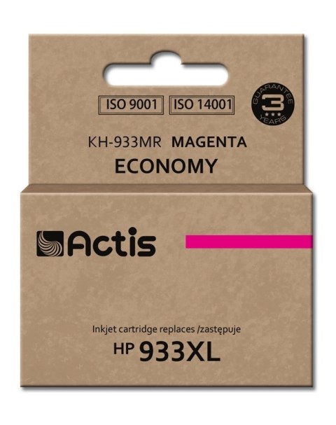Actis KH-933MR Tusz (zamiennik HP 933XL CN055AE; Standard; 13 ml; czerwony) ACTIS