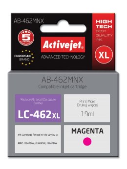 Activejet AB-462MNX Tusz (zamiennik Brother LC-462XLM; Supreme; 19 ml; czerwony). Activejet
