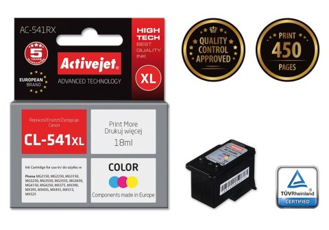 Activejet AC-541RX Tusz (zamiennik Canon CL-541XL; Premium; 18 ml; kolor) Activejet Activejet AC-541RX Tusz (zamiennik Canon CL-541XL; Premium; 18 ml; kolor) Activejet