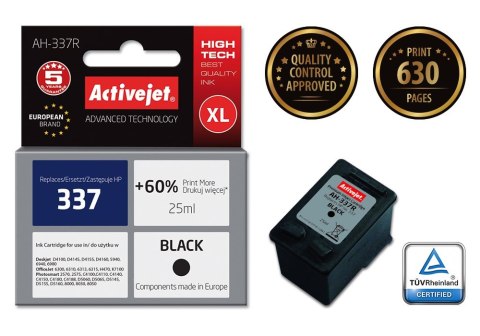 Activejet AH-337R Tusz (zamiennik HP 337 C9364EE; Premium; 25 ml; czarny) Activejet Activejet AH-337R Tusz (zamiennik HP 337 C9364EE; Premium; 25 ml; czarny) Activejet