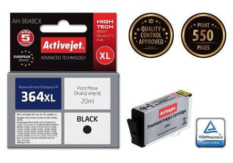 Activejet AH-364BCX Tusz (zamiennik HP 364XL CN684EE; Premium; 20 ml; czarny) Activejet Activejet AH-364BCX Tusz (zamiennik HP 364XL CN684EE; Premium; 20 ml; czarny) Activejet