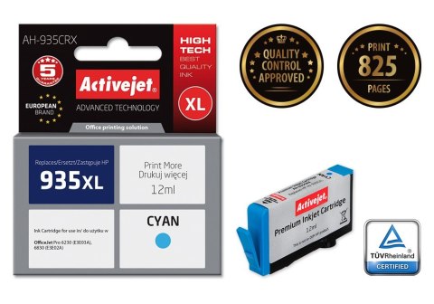 Activejet AH-935CRX Tusz (zamiennik HP 935XL C2P24AE; Premium; 12 ml; niebieski) Activejet Activejet AH-935CRX Tusz (zamiennik HP 935XL C2P24AE; Premium; 12 ml; niebieski) Activejet