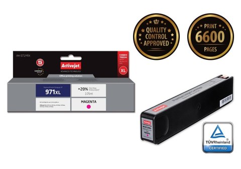 Activejet AH-971MRX Tusz (zamiennik HP 971XL CN627AE; Premium; 100 ml; czerwony) Activejet Activejet AH-971MRX Tusz (zamiennik HP 971XL CN627AE; Premium; 100 ml; czerwony) Activejet