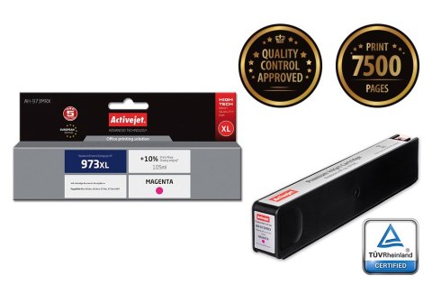 Activejet AH-973MRX Tusz (zamiennik HP 973XL F6T82AE; Premium; 105 ml; czerwony) Activejet Activejet AH-973MRX Tusz (zamiennik HP 973XL F6T82AE; Premium; 105 ml; czerwony) Activejet