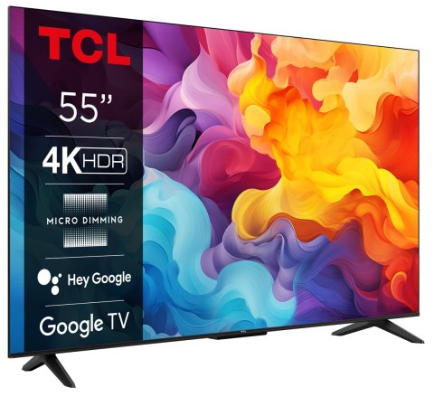 Telewizor TCL 55P655 55" 4K Ultra HD Google TV Dolby Atmos DVB-T2 Tytan TCL Telewizor TCL 55P655 55" 4K Ultra HD Google TV Dolby Atmos DVB-T2 Tytan TCL