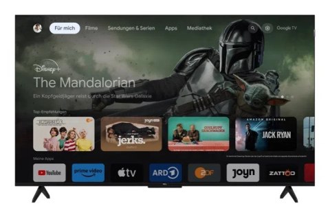 Telewizor TCL 55T7B QLED 55" 4K Ultra HD Google TV Dolby Vision DVB-T2 Czarny TCL Telewizor TCL 55T7B QLED 55" 4K Ultra HD Google TV Dolby Vision DVB-T2 Czarny TCL