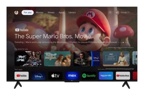 Telewizor TCL 55T7B QLED 55" 4K Ultra HD Google TV Dolby Vision DVB-T2 Czarny TCL Telewizor TCL 55T7B QLED 55" 4K Ultra HD Google TV Dolby Vision DVB-T2 Czarny TCL