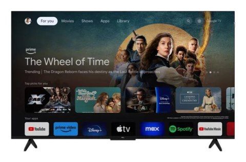 Telewizor TCL 55T7B QLED 55" 4K Ultra HD Google TV Dolby Vision DVB-T2 Czarny TCL Telewizor TCL 55T7B QLED 55" 4K Ultra HD Google TV Dolby Vision DVB-T2 Czarny TCL