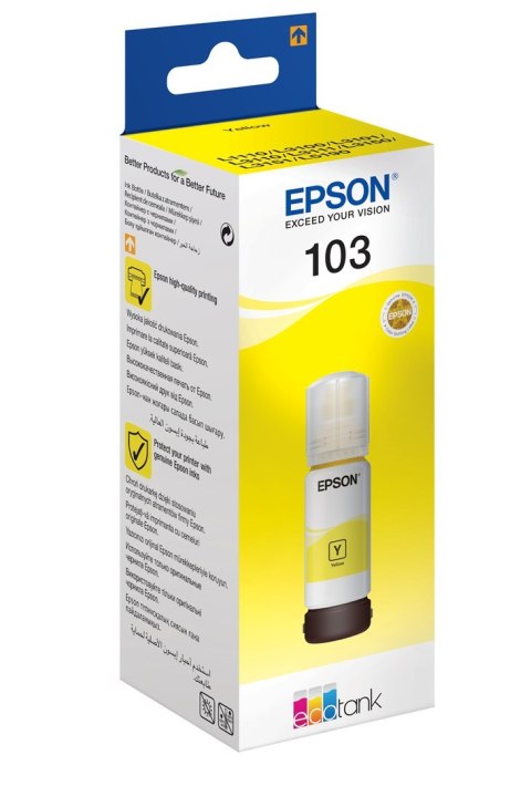 Tusz Epson C13T00S44A (oryginał 103; 65 ml; żółty) Epson Tusz Epson C13T00S44A (oryginał 103; 65 ml; żółty) Epson